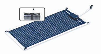 Solar Power: Flexible Solar Panel  5W 12V System  (11.5 "x21")